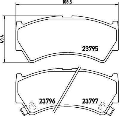 Brembo P 79 013 - Kit pastiglie freno, Freno a disco autozon.pro