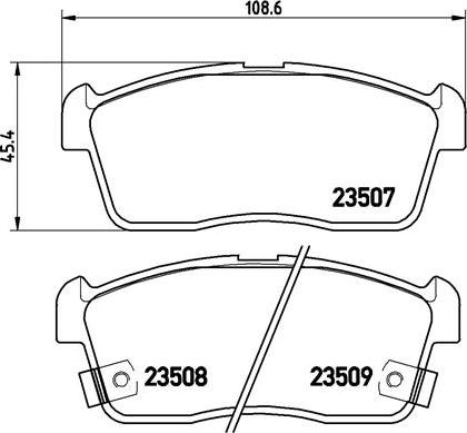 Brembo P 79 012 - Kit pastiglie freno, Freno a disco autozon.pro