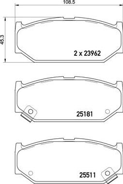 Brembo P 79 031 - Kit pastiglie freno, Freno a disco autozon.pro