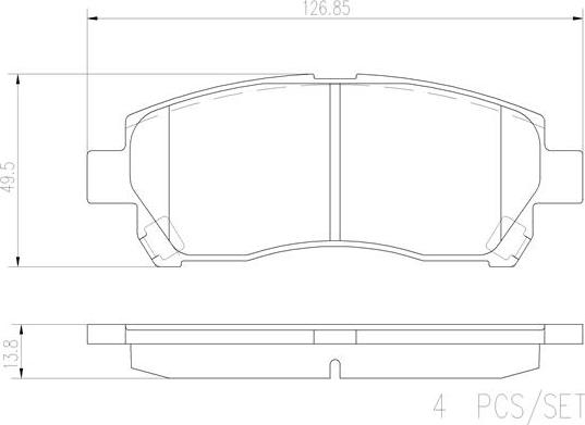 Brembo P79024N - Kit pastiglie freno, Freno a disco autozon.pro