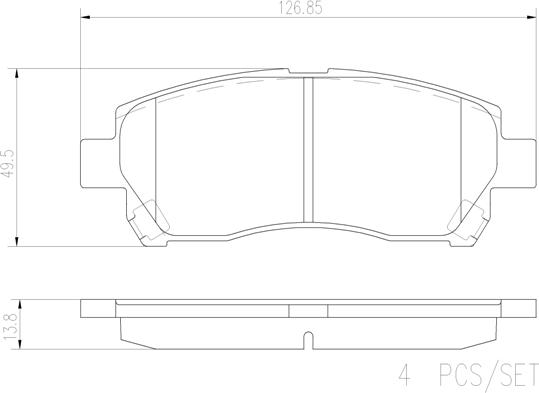 Brembo P 79 024 - Kit pastiglie freno, Freno a disco autozon.pro