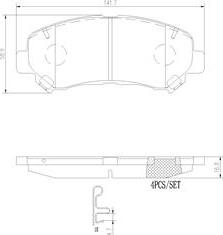 Brembo P79028N - Kit pastiglie freno, Freno a disco autozon.pro