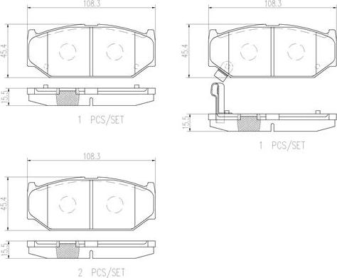 Brembo P79023N - Kit pastiglie freno, Freno a disco autozon.pro