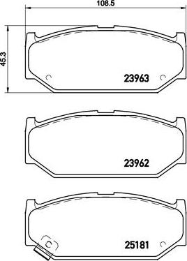 Brembo P 79 023 - Kit pastiglie freno, Freno a disco autozon.pro