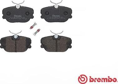 Brembo P 71 004 - Kit pastiglie freno, Freno a disco autozon.pro