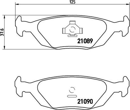 Brembo P 71 003 - Kit pastiglie freno, Freno a disco autozon.pro