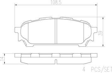 Brembo P78014N - Kit pastiglie freno, Freno a disco autozon.pro