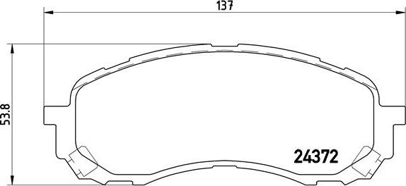 Brembo P 78 015 - Kit pastiglie freno, Freno a disco autozon.pro