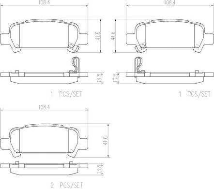 Brembo P78011N - Kit pastiglie freno, Freno a disco autozon.pro