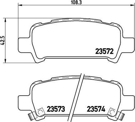 Brembo P 78 011 - Kit pastiglie freno, Freno a disco autozon.pro