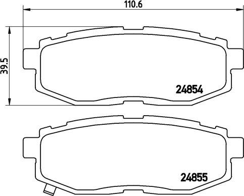 Brembo P 78 018 - Kit pastiglie freno, Freno a disco autozon.pro