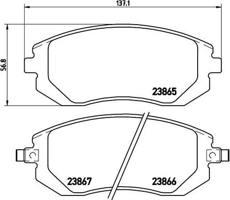 Brembo P 78 013X - Kit pastiglie freno, Freno a disco autozon.pro