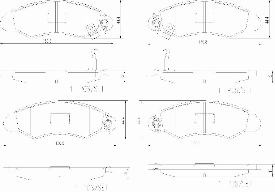 Brembo P78012N - Kit pastiglie freno, Freno a disco autozon.pro