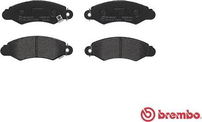 Brembo P 78 012 - Kit pastiglie freno, Freno a disco autozon.pro