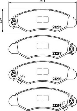 Brembo P 78 012 - Kit pastiglie freno, Freno a disco autozon.pro