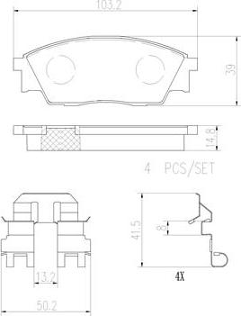 Brembo P78024N - Kit pastiglie freno, Freno a disco autozon.pro