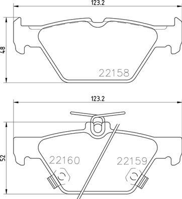 Brembo P 78 026 - Kit pastiglie freno, Freno a disco autozon.pro