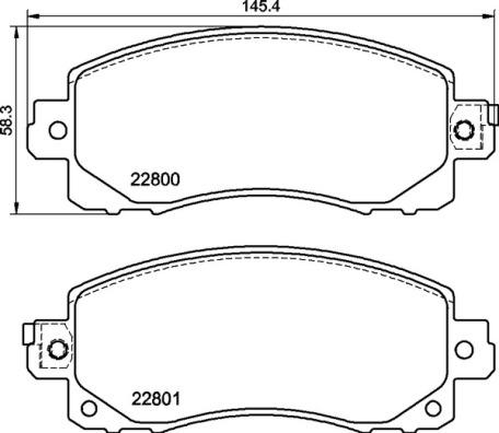 Brembo P 78 028 - Kit pastiglie freno, Freno a disco autozon.pro