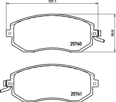 Brembo P78027N - Kit pastiglie freno, Freno a disco autozon.pro