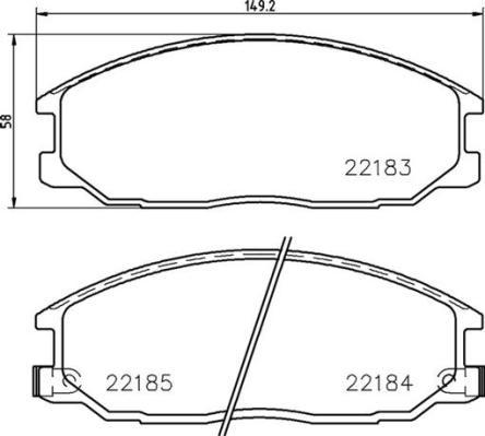 Brembo P 77 002 - Kit pastiglie freno, Freno a disco autozon.pro