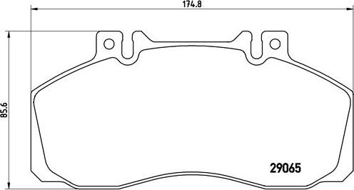 Brembo P A6 008 - Kit pastiglie freno, Freno a disco autozon.pro