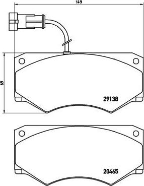 Brembo P A6 016 - Kit pastiglie freno, Freno a disco autozon.pro