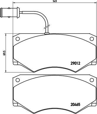 Brembo P A6 013 - Kit pastiglie freno, Freno a disco autozon.pro