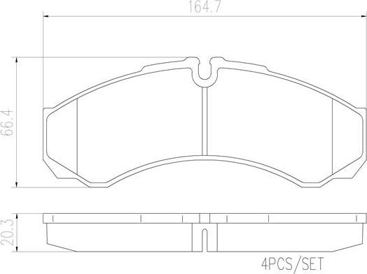 Brembo PA6017N - Kit pastiglie freno, Freno a disco autozon.pro