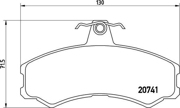 Brembo P A6 024 - Kit pastiglie freno, Freno a disco autozon.pro