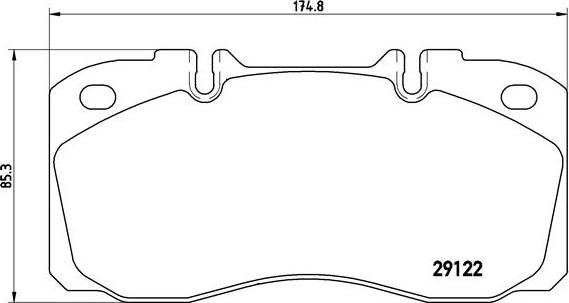 Brembo P A6 025 - Kit pastiglie freno, Freno a disco autozon.pro