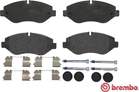 Brembo P A6 026 - Kit pastiglie freno, Freno a disco autozon.pro