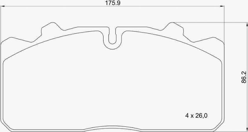 Brembo P A7 001 - Kit pastiglie freno, Freno a disco autozon.pro