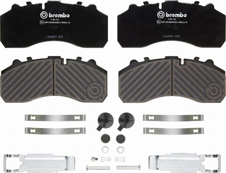 Brembo P B4 101 - Kit pastiglie freno, Freno a disco autozon.pro