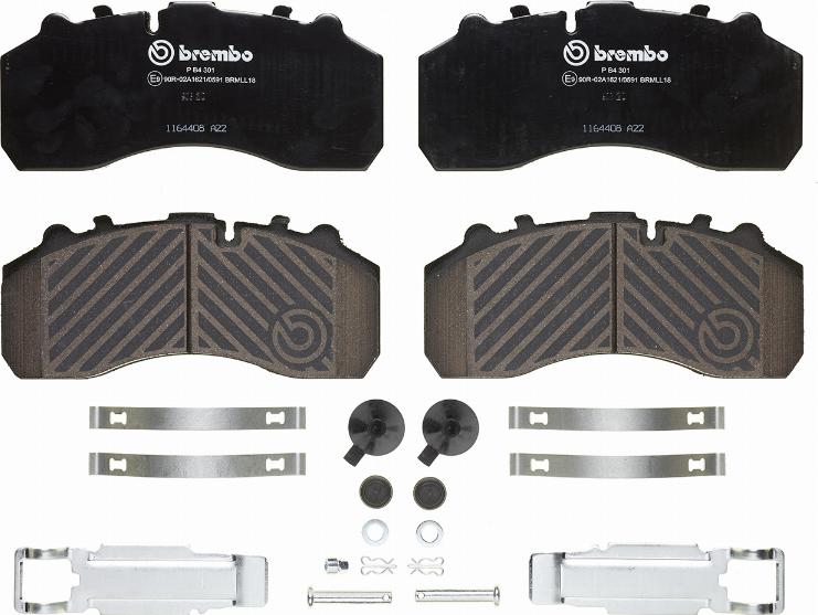 Brembo P B4 301 - Kit pastiglie freno, Freno a disco autozon.pro