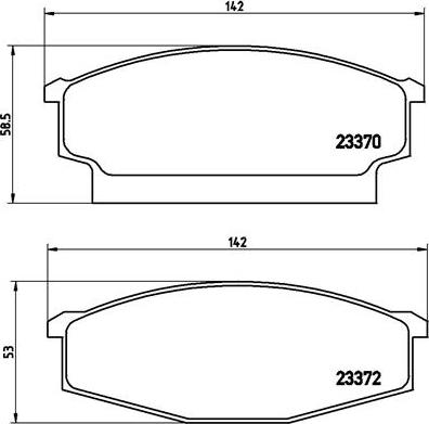 Brembo P B1 001 - Kit pastiglie freno, Freno a disco autozon.pro