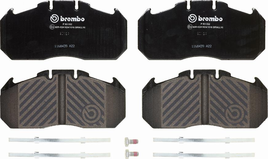 Brembo P B3 002 - Kit pastiglie freno, Freno a disco autozon.pro