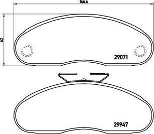 Brembo P B7 001 - Kit pastiglie freno, Freno a disco autozon.pro