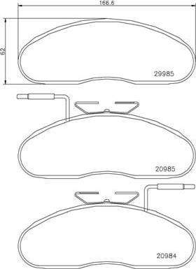 Brembo P B7 002 - Kit pastiglie freno, Freno a disco autozon.pro