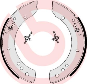 Brembo S 44 502 - Kit ganasce freno autozon.pro