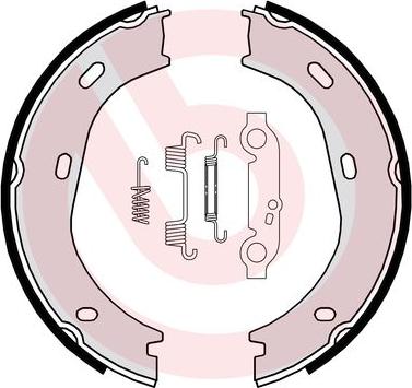 Brembo S 50 501 - Kit ganasce, Freno stazionamento autozon.pro