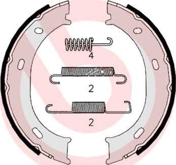 Brembo S 50 510 - Kit ganasce, Freno stazionamento autozon.pro