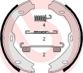 Brembo S 50 518 - Kit ganasce, Freno stazionamento autozon.pro