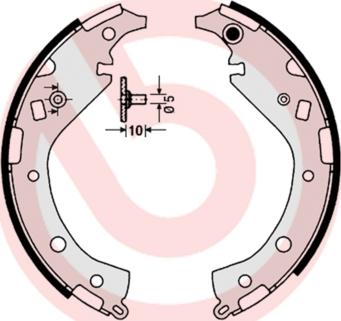 Brembo S 83 549 - Kit ganasce freno autozon.pro