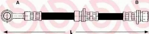 Brembo T 52 016 - Flessibile del freno autozon.pro