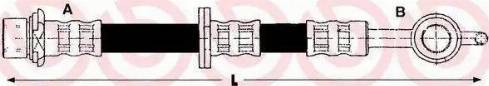 Brembo T 83 027 - Flessibile del freno autozon.pro