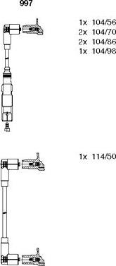 Bremi 997 - Kit cavi accensione autozon.pro