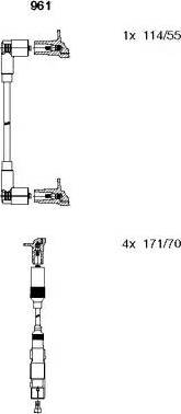 Bremi 961 - Kit cavi accensione autozon.pro