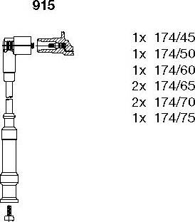 Bremi 915 - Kit cavi accensione autozon.pro