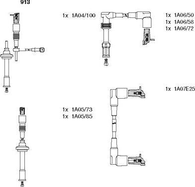 Bremi 913 - Kit cavi accensione autozon.pro