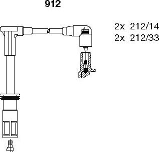 Bremi 912 - Kit cavi accensione autozon.pro